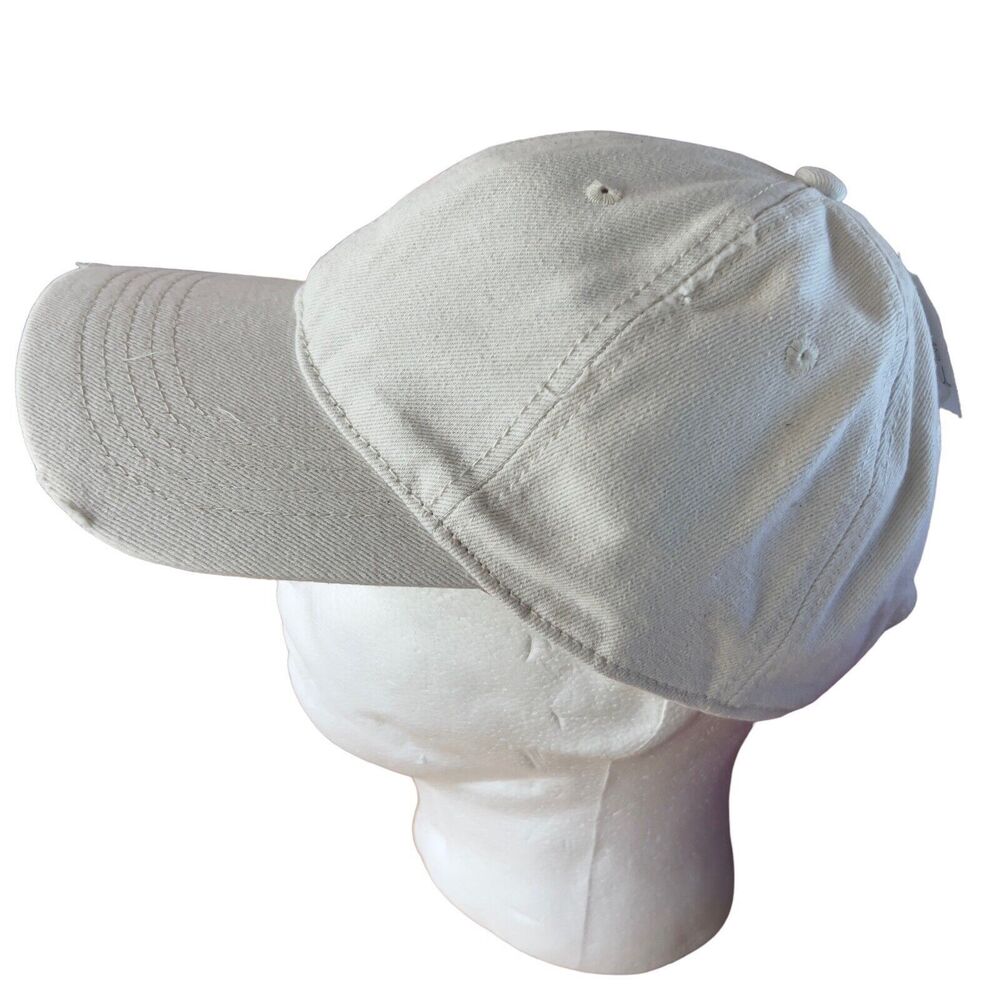 Time and Tru Hat Womens Adjustable Bleached Denim Distressed Baseball Cap NWT‎